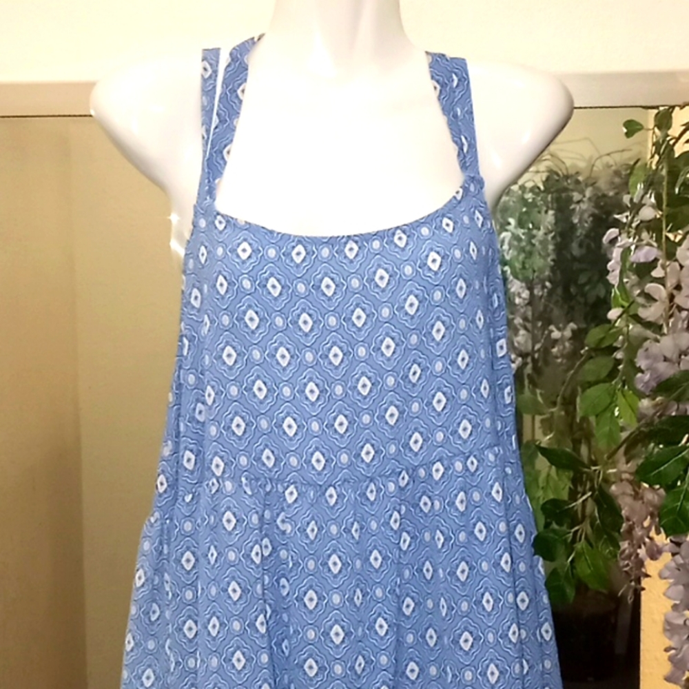 Romeo + Juliet Printed Babydoll High Low Sundress